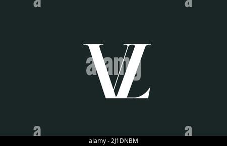 Lettres de l'alphabet initiales Monogram logo VL, LV, V et L.