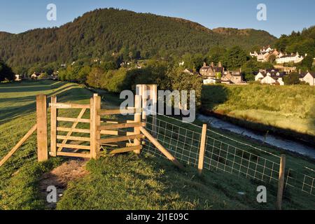 Photographie de la ville de Wrexham dans la vallée de Conwy dans la région de Snowdonia North Wales United Kingdom Banque D'Images