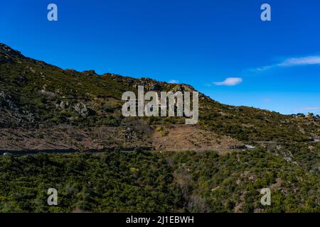 Le monastère médiéval de Sant Pere de Rodes, près de El Port de la Selva en Catalogne, Espagne. Banque D'Images