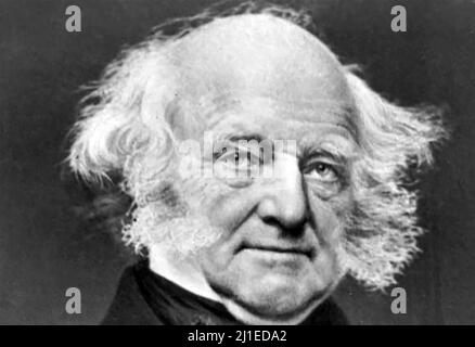 MARTIN van BUREN (1782-1862) avocat américain et 8th Président des Etats-Unis, photo de Mathew Brady vers 1856/ Banque D'Images