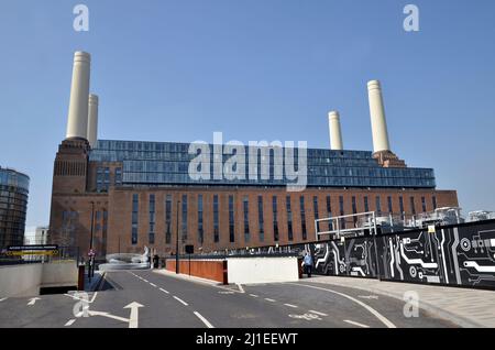 La nouvelle station électrique Battersea Power Station de Battersea, dans le sud de Londres. Banque D'Images