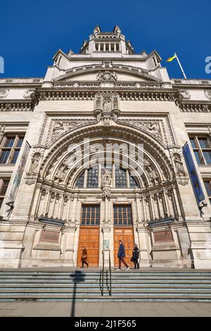 La Grande entrée du V&A. Banque D'Images