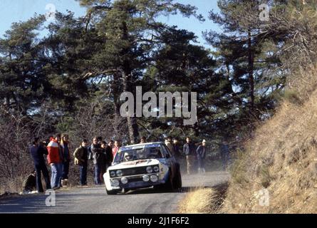 Markku Alen (fin) Ilkka Kivimaki (fin) Fiat 131 Abarth GR4 Fiat Auto Banque D'Images