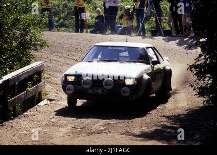 Bjorn Waldegard (SWE) Hans Thorszelius (SWE) Toyota Celica GR4 Toyota Team Europe Banque D'Images