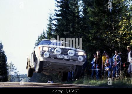 Bjorn Waldegard (SWE) Hans Thorszelius (SWE) Toyota Celica GR4 Toyota Team Europe Banque D'Images