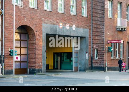 Caserne de pompiers 1 à Düsseldorf-Friedrichstadt Banque D'Images