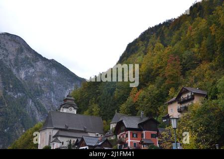 L'ossuaire et Karner St. Michaelskapelle (St. Michael's Chapel) à Hallstatt, Autriche Banque D'Images