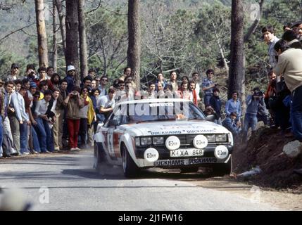 Bjorn Waldegard (SWE) Hans Thorszelius (SWE) Toyota Celica GR4 Toyota Team Europe Banque D'Images