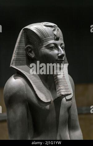 Statue du pharaon Thutmose III, Musée de Louxor Banque D'Images