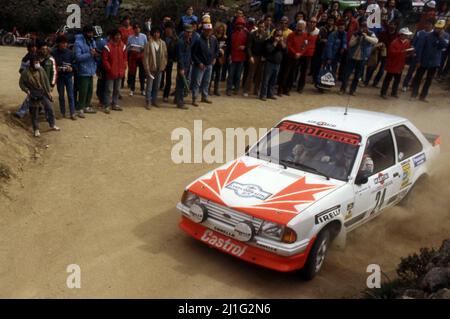 Mauro Pregliasco (ITA) Massimiliano Max Sghedoni (ITA) Ford Escort RS 1600i GRA Ford Italia Repetto Tuning Banque D'Images