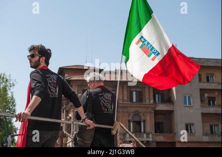 Rome, Italie 25/04/2018: Manifestation pour la Journée de libération. ©Andrea Sabbadini Banque D'Images