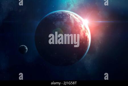 L'art de l'espace, science-fiction incroyablement beau fond d'écran. Univers sans fin. Éléments de cette image fournie par la NASA Banque D'Images