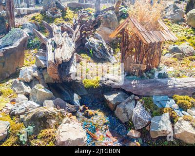 Gros plan sur la chapelle des contes de fées de l'Arkansas Banque D'Images