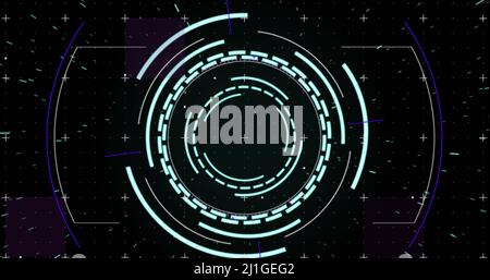 Image des marqueurs sur l'acquisition de l'oscilloscope Banque D'Images