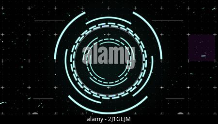 Image des marqueurs sur l'acquisition de l'oscilloscope Banque D'Images