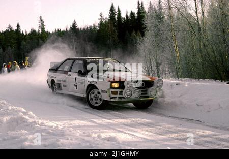 Michele Mouton (FRA) Fabrizia Pons (ITA) Audi Quattro GRB Banque D'Images