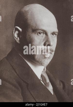 Portrait de Walther Rathenau. 1920 Walther Rathenau (1867 – 1922) était un industriel, écrivain et politicien libéral allemand. Banque D'Images