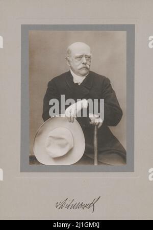 Photo vintage d'Otto von Bismarck, 1900 Banque D'Images