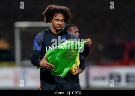 Sofia, Bulgarie. 25th mars 2022. SOFIA, BULGARIE - MARS 25: Joshua Zirkzee des pays-Bas U23 lors du match des qualifications Euro 2023 entre la Bulgarie U23 et les pays-Bas U23 au stade Slavia le 25 mars 2022 à Sofia, Bulgarie (photo par Nikola Krstic/Orange Pictures) crédit: Orange pics BV/Alay Live News Banque D'Images