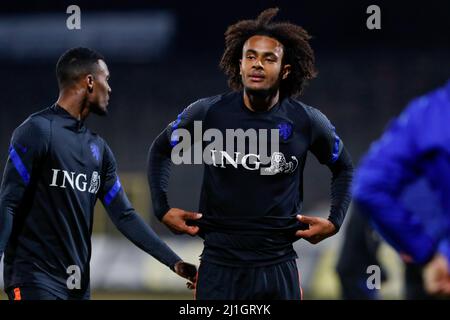 Sofia, Bulgarie. 25th mars 2022. SOFIA, BULGARIE - MARS 25: Joshua Zirkzee des pays-Bas U23 lors du match des qualifications Euro 2023 entre la Bulgarie U23 et les pays-Bas U23 au stade Slavia le 25 mars 2022 à Sofia, Bulgarie (photo par Nikola Krstic/Orange Pictures) crédit: Orange pics BV/Alay Live News Banque D'Images
