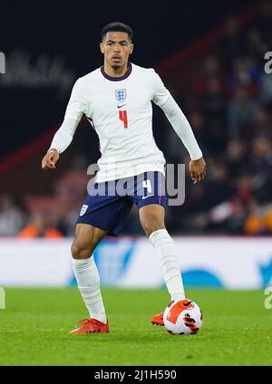 Levi Colwill d'Angleterre U21 lors du match de qualification de l'UEFA European Championship U21 au stade Vitality, à Bournemouth. Date de la photo : vendredi 25 mars 2022. Banque D'Images