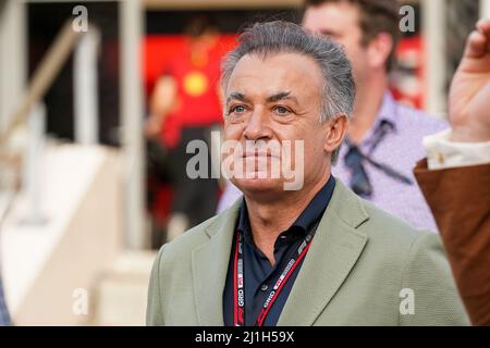 Bahreïn circuit international, Sakhir, Bahreïn le 20 mars 2022 Jean Alesi pendant la FORMULE 1 GULF AIR BAHREÏN GRAND PRIX 2022, Eleanor Hoad Banque D'Images