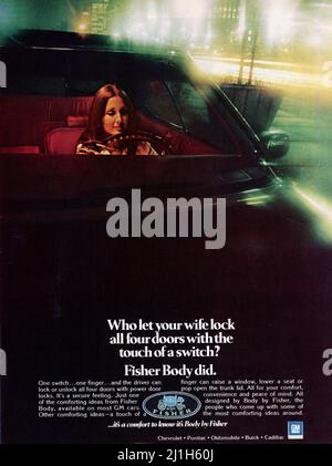 Vintage 25 Mars 1974 'ports Illustrated' Magazine publicité, Etats-Unis Banque D'Images