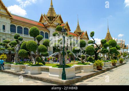 Salle du Trône de Chakri Maha Prasat. Bangkok, Thaïlande Banque D'Images