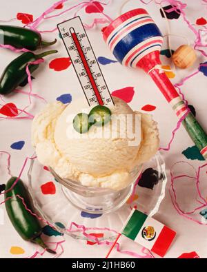 La crème glacée Jalapeno Banque D'Images