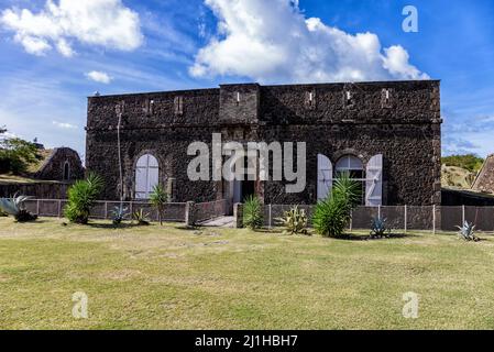 Fort Napoléon, Terre-de-Haut, Iles des Saintes, les Saintes, Guadeloupe, Antilles néerlandaises, Caraïbes. Banque D'Images