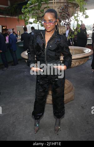 Los Angeles, États-Unis. 25th mars 2022. H.E.R. au WIF Oscar Party 15th à Bar LIS à Los Angeles, Californie, le 25 mars 2022. Crédit : Faye Sadou/Media Punch/Alay Live News Banque D'Images