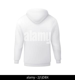 Pull à capuche vectoriel en maille à dégradé. Couleur modifiable Illustration de Vecteur