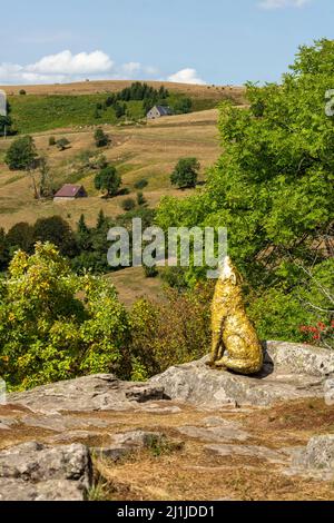 Horizons arts et natures dans Sancy 2019. Oree par Mael Nozahic. Puy de Dôme. Auvergne Rhône Alpes. France Banque D'Images