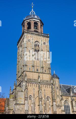 Tour de l'église historique de Lebuinus à Deventer, pays-Bas Banque D'Images
