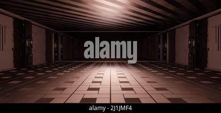 Néons lueur futuriste ciment métallique technologie numérique fond espace Age cuivre couleurs fond moderne concept Art technologie utilisée comme papier peint Banque D'Images