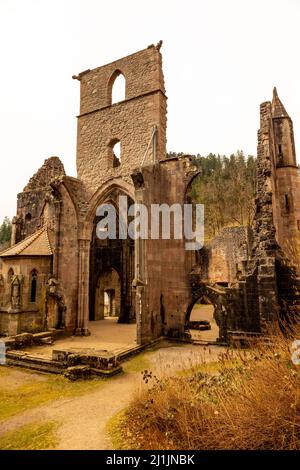 Les ruines du monastère Allerheiligen (abbaye de la Toussaint) près d'Oppenau dans la Forêt Noire, Allemagne Banque D'Images