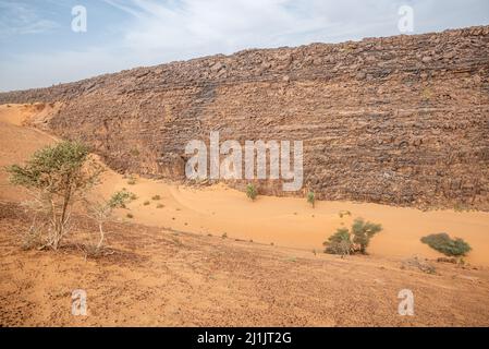 Paysage dans les environs du col de Tifoujar, Mauritanie Banque D'Images