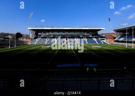 Vue générale du stade Headingley, stade des Leeds Rhinos avant leur match de la coupe du défi Betfred contre les Tigers Castleford Banque D'Images