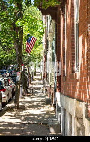 Rue de Boston, Massachusetts, États-Unis Banque D'Images