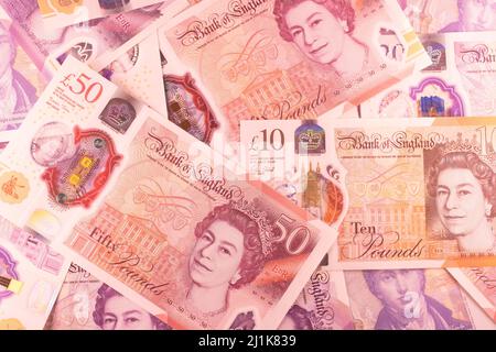 Arrière-plan des livres sterling de la Grande-Bretagne Banque D'Images