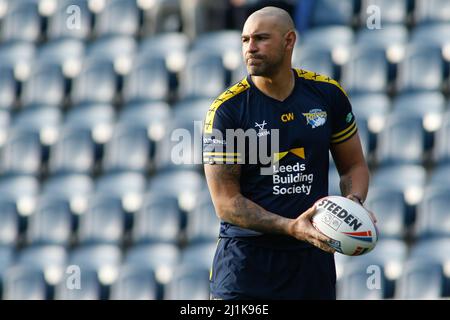 Leeds, Royaume-Uni. 26th mars 2022. Headingley Stadium, Leeds, West Yorkshire, 26 mars 2022. Betfred Challenge Cup Leeds Rhinos et Castleford Tigers. CHEV Walker entraîneur adjoint de Leeds Rhinos. Crédit : Touchlinepics/Alamy Live News Banque D'Images