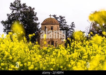 Église funéraire de Saint Barnabas à Tuzla, République turque de Chypre-Nord (TRNC) Banque D'Images