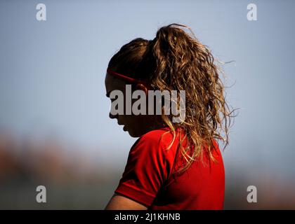 Sassuolo, Europe. 25th mars 2022. Benedetta Glionna (18 COMME Roma) en action pendant la série Un jeu Femminile entre Sassuolo et Roma au Stadio Enzo Ricci à Sassuolo, Italie Michele Finessi/SPP crédit: SPP Sport Press photo. /Alamy Live News Banque D'Images