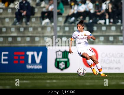 Sassuolo, Europe. 25th mars 2022. ELISA Bartoli (13 COMME Roma) en action pendant la série Un jeu Femminile entre Sassuolo et Roma au Stadio Enzo Ricci à Sassuolo, Italie Michele Finessi/SPP crédit: SPP Sport Press photo. /Alamy Live News Banque D'Images