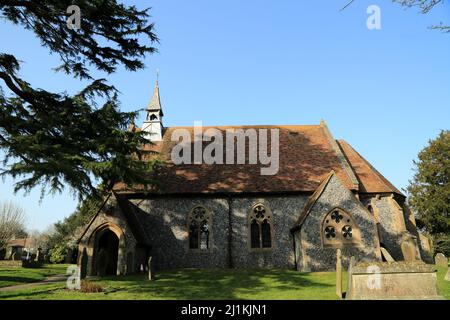 L'église victorienne de St Andrew, The Green, Shepherdswell, Dover, Kent, Angleterre, Royaume-Uni Banque D'Images