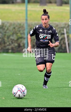 Rome, Italie. 26th mars 2022. Elisabetta Oliviero (Empoli Ladies) lors du championnat italien de football League A Women 2021/2022 match entre SS Lazio Women contre Empoli Ladies au stade Mirko Fersini Formello (RM) le 26 mars 2022. Crédit : Agence photo indépendante/Alamy Live News Banque D'Images