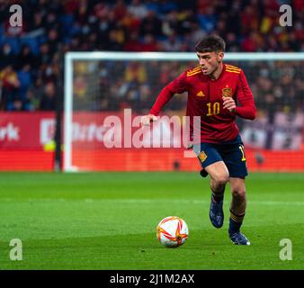 Cornellà, Espagne. 26th mars 2022. Espagne - Soccer - España / Albanie. Crédit: Joan Gosa/Joan Gosa crédit: Joan Gosa Badia/Alay Live News Banque D'Images