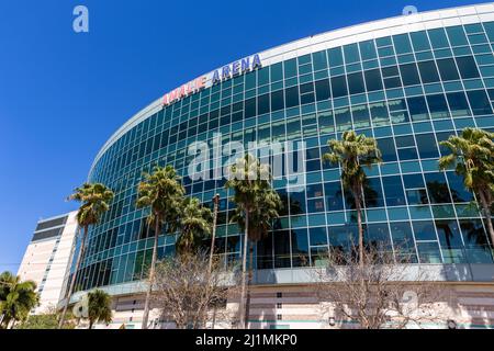 Tampa, FL - 13 mars 2022 - Amalie Arena à Tampa, Floride Banque D'Images