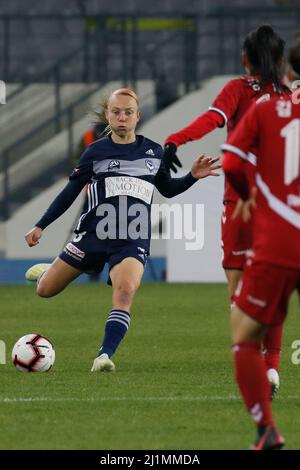 26 nov 2019-Yongin, Corée du Sud-Teigen Allen de Melbourne victoire action pendant un championnat féminin de club 2019-FIFA/AFC pilote Tournamant Melbourne Victory V Incheon Hyundai Steel Red Angels au Yongin Citizens Sports Park à Yongin, Corée du Sud.Match a remporté Incheon Hyundai Steel Red Angels, score de 4 à 0. Banque D'Images