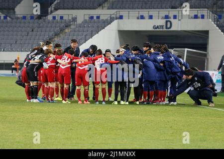 28 nov 2019-Yongin, Corée du Sud-Incheon Hyundai Steel Red Angels of South Korea action lors d'un championnat de club de femmes 2019-FIFA/AFC Pilot Tournament au Yongin Citizens Park à Yongin, Corée du Sud. Banque D'Images